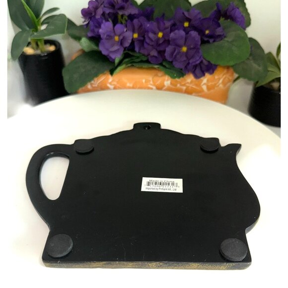 Vintage Rooster Themed Cast Metal Teapot Shaped Trivet/Wall Decor - Picture 6 of 10